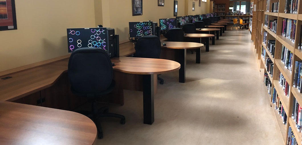 Row of Patron Computers